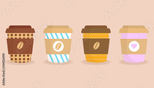 Set cup of coffee