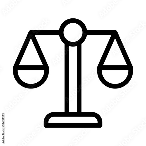 balance line icon illustration vector graphic