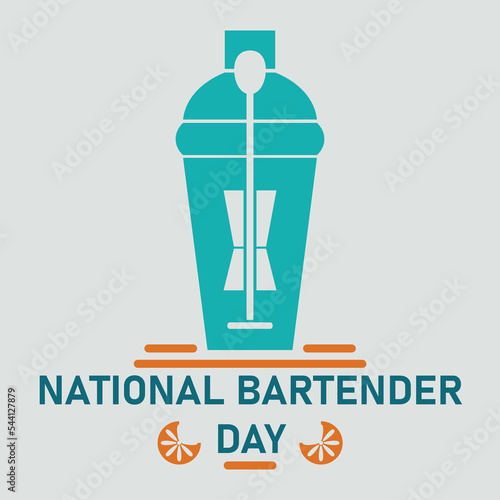 National Bartender Day background.