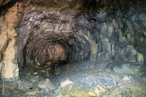 Vaccareccia bitumen mine in the Majella National Park. Abruzzo, Italy photo