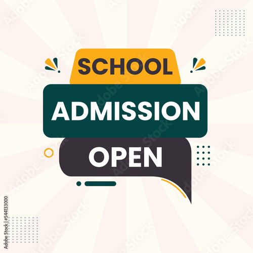 school admission open banner for social media template