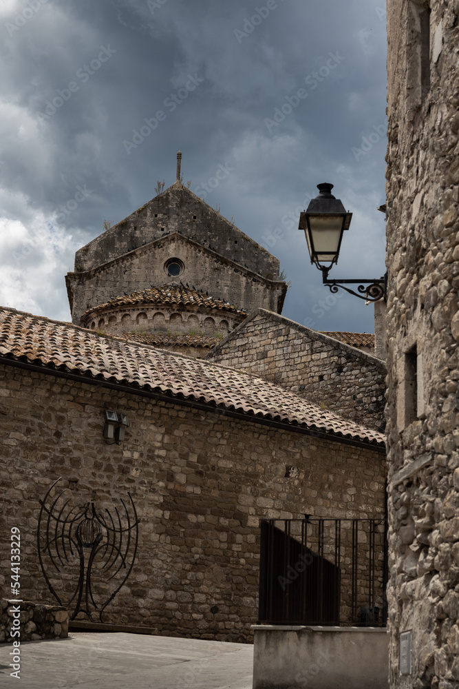 Medieval buildings with lantern 