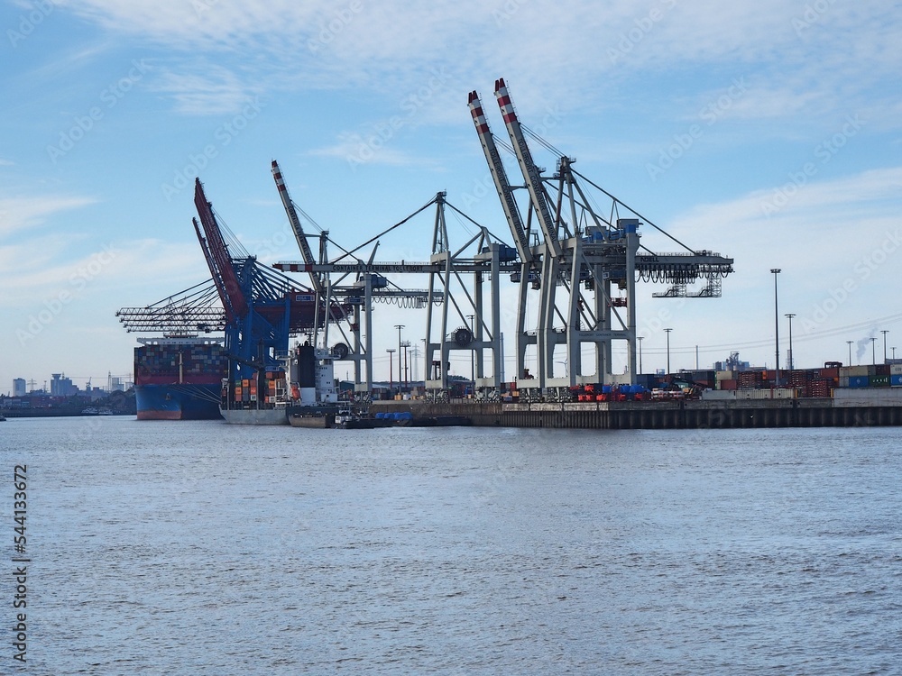 Port of Hamburg, container loading