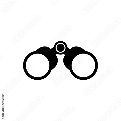 Binoculars icon template black color editable