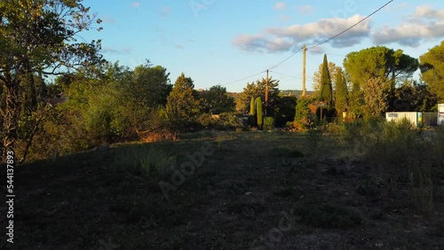 4k Drone Shot of Park in Aix en Provence