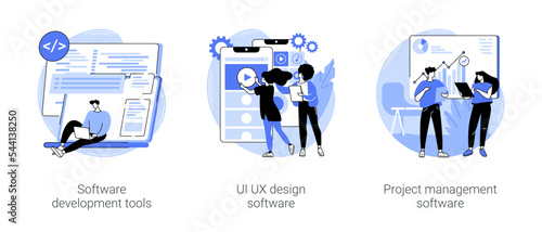 IT software isolated cartoon vector illustrations se
