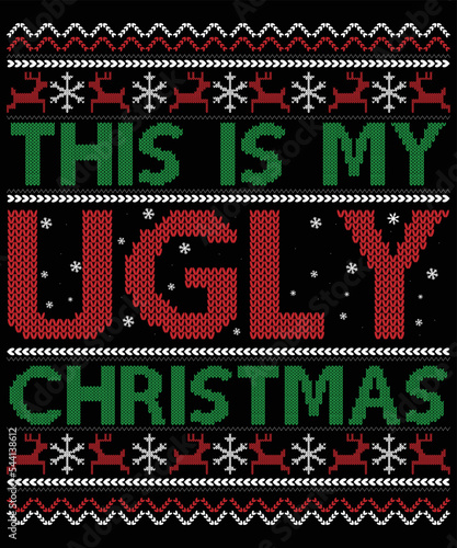 Christmas t shirt vector, design vector, Christmas typography photo