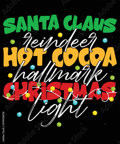 Christmas t shirt vector, design vector, Christmas typography