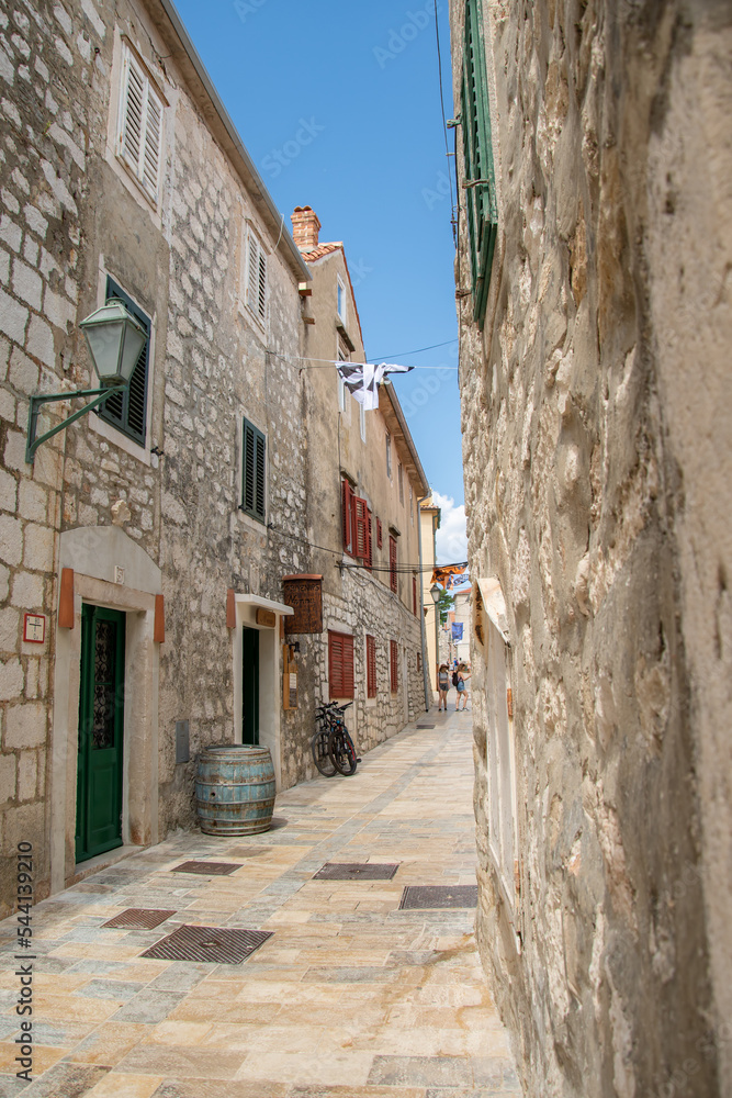 croatia, rab, beautiful old town by the sea