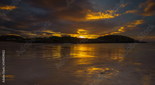 Achmelvich Bay in the far North of Scotland. photo