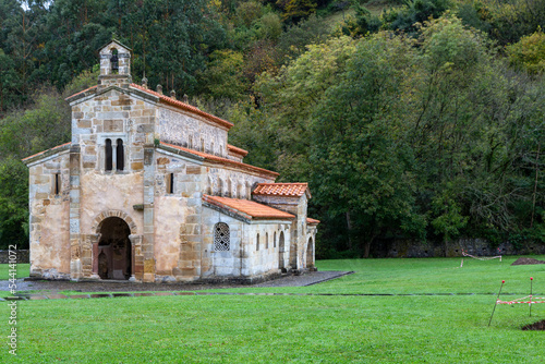 Iglesia prerrománica de San Salvador de Valdediós (siglo XI). Villaviciosa, Asturias, España. photo