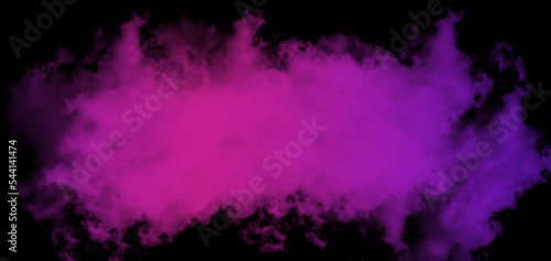 abstract cloud illuminated .smoke bomb exploding against 