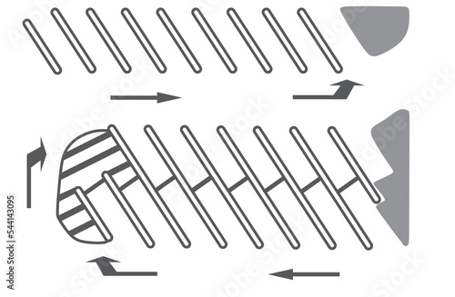 Parking lot isolated. vector illustration