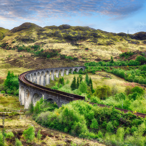Scotland old train bridge, Glenfinnan