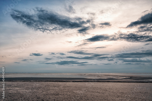 Shoreline of Ameland Island, with view over the wadden sea photo