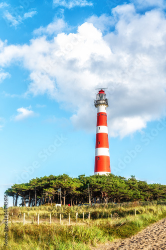 The Ameland lighthouse  the Bornrif.