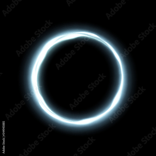 Bright round lines singularity. Swirl effect. Circular movement of light energy. For design and advertising marketing. Vector
