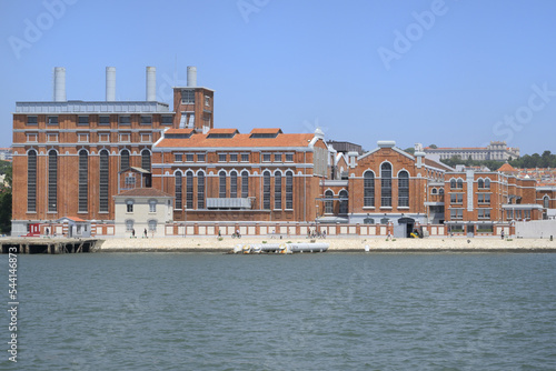 Museum of Electricity viewed from the Tagus River, Belem, Lisbon, Portugal