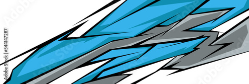 Side body graphic sticker. Abstract racing design concept. Car decal wrap design for motorcycle, boat, truck, car, boat and more. Vector eps 10.