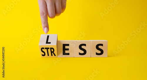 Bild auf Leinwand Less Stress symbol