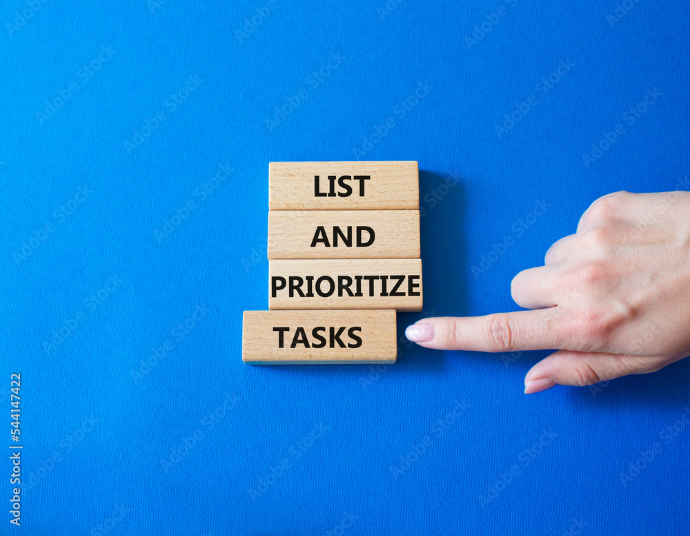 List and prioritize tasks symbol. Concept words List and prioritize ...
