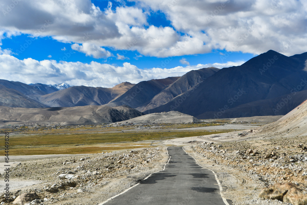 Pangong Tso to Tso Moriri route diverges from Chusul and leads to Kaksang La, Horala, and Mahe.
Kaksang La is a high mountain pass at an elevation of 5.436m (17834ft) above the sea level. Pangong Tso to Tso Moriri route diverges from Chusul and leads to Kaksang La, Horala, and Mahe.
Kaksang La is a high mountain pass at an elevation of 5.436m (17834ft) above the sea level.