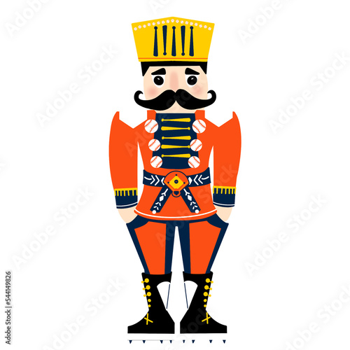 Baseball Sports Christmas Holiday Nutcracker, Orange, Blue