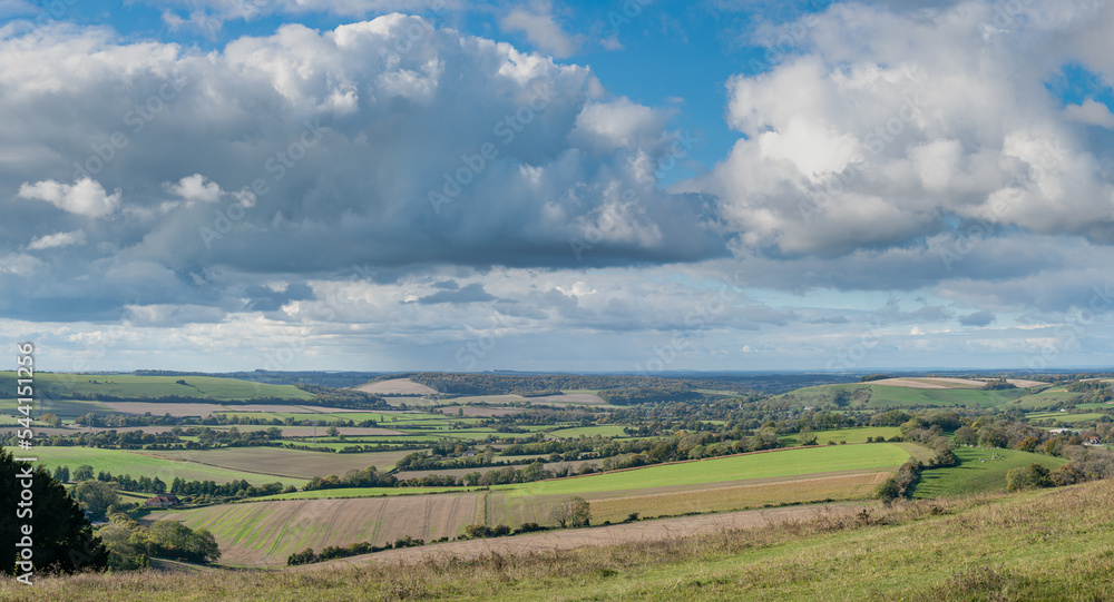 The Meon Valley, Hampshire, looking west 