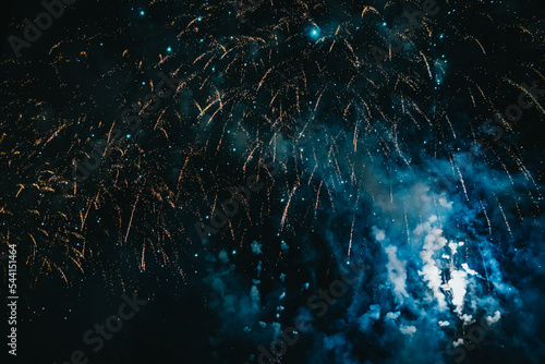 Wallpaper Mural Fireworks in the dark night sky in Porto, Portugal Torontodigital.ca