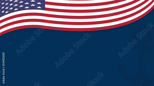 US Marine Corps Birthday Background with white space area.