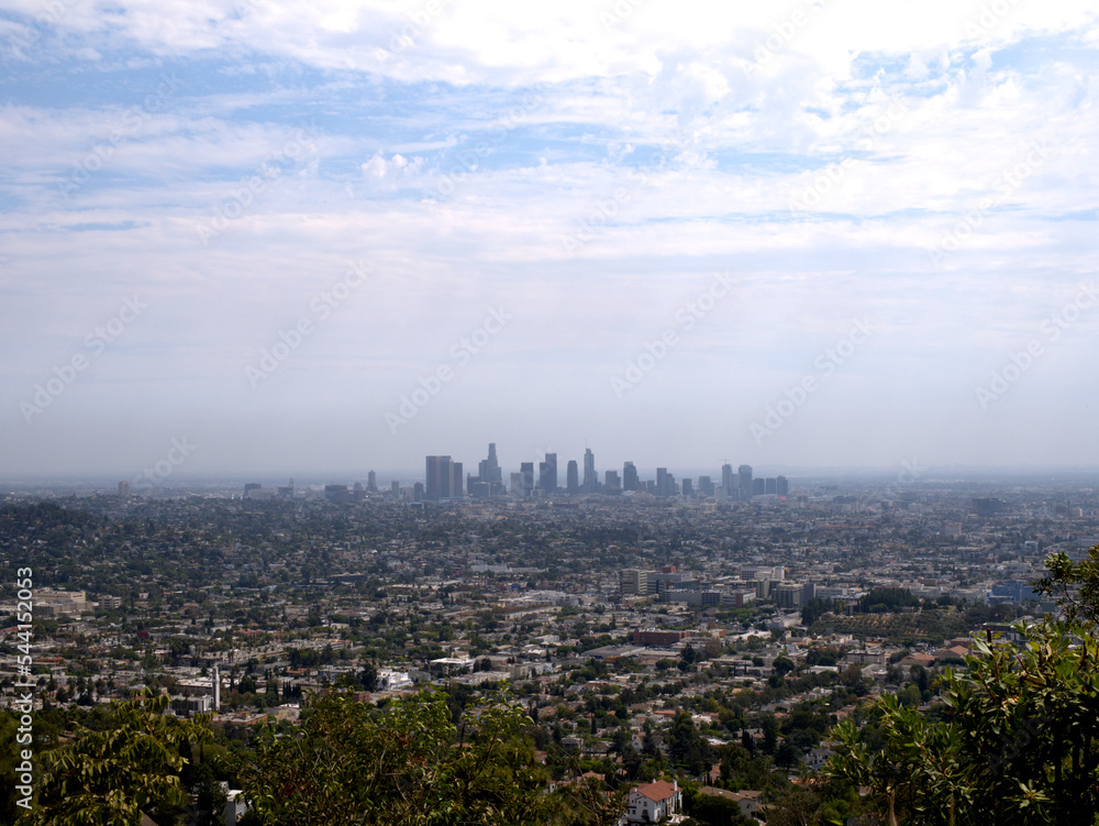 Skyline of Los Angeles seen from the Griffith Observatory.