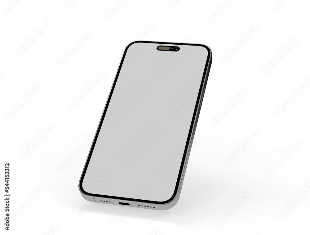 Smartphone. Mobile phone Template. Telephone 3d Smartphone. Mobile phone Template. Telephone 3d