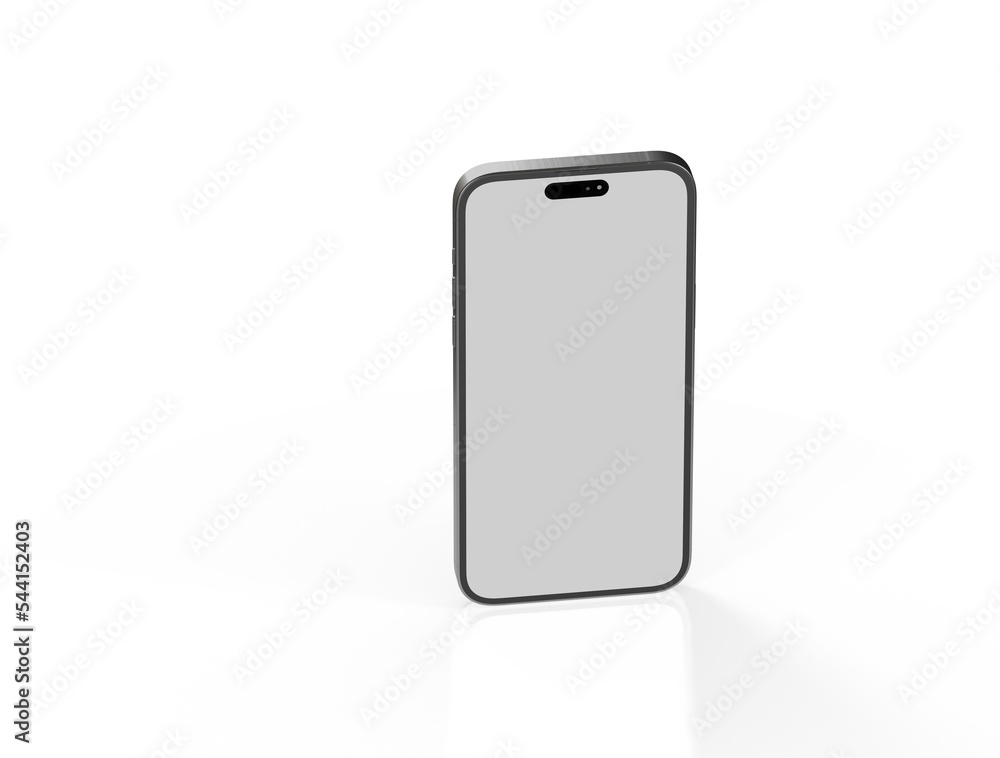 Naklejka premium smartphone With Blank Screen in 3d