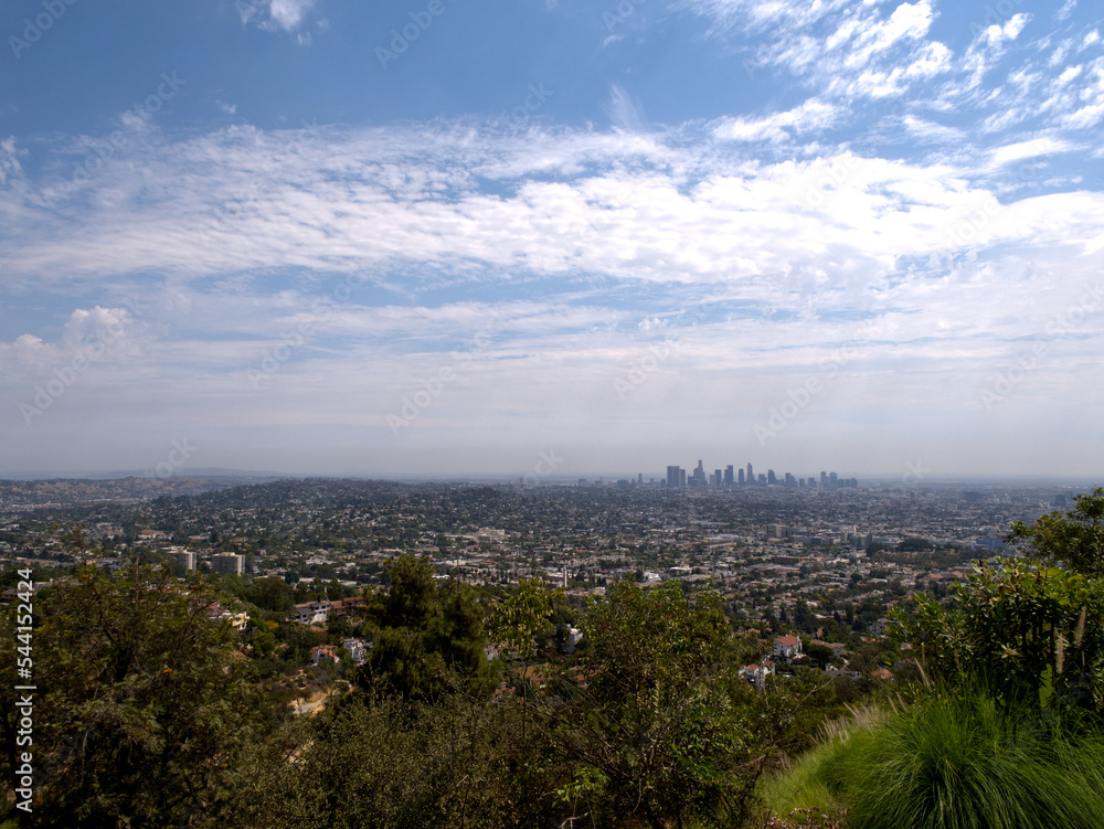 Skyline of Los Angeles seen from the Griffith Observatory.