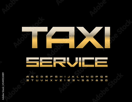 Fotografia Vector business sign Taxi Service