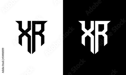 letter xr modern logo design