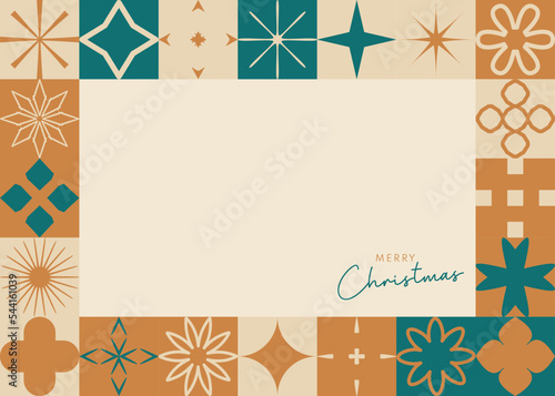 rnate Christmas Holidays art templates.  Ceramic tiles square frame. Italian majolica patchwork ornaments, motifs, azulejos, talavera. Template for invitations, picture decor, textile border.