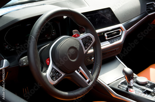 Modern Performance Luxury Sport Car Interior © rstpierr