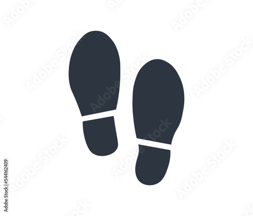 Isolated footprint icon.