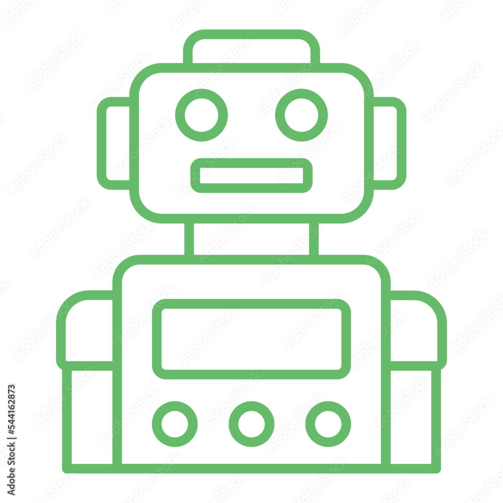 Robot Multicolor Line Icon Robot Multicolor Line Icon