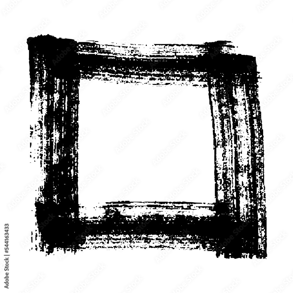 Hand drawn highlight illustration. Marker frame clipart. Ink scribble square. Single element Hand drawn highlight illustration. Marker frame clipart. Ink scribble square. Single element
