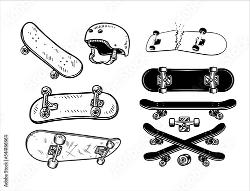 skateboard vectors