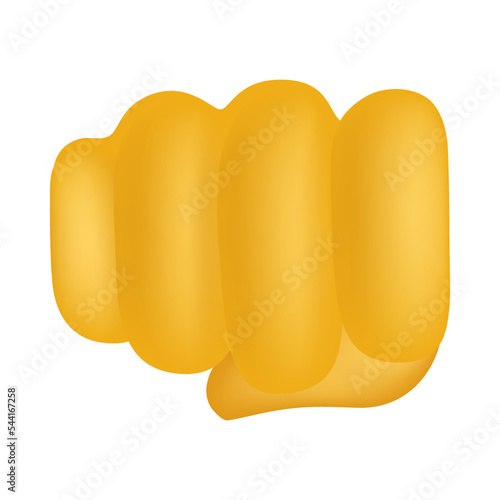 Oncoming Fist Emoji Icon Illustration Sign. Punch Vector Symbol Emoticon Design Vector Clip Art.