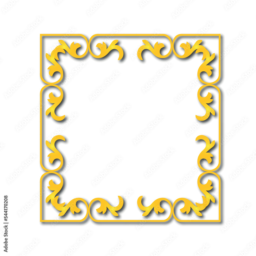 Fototapeta premium Frame, in the style of an ornament, Vector illustration eps 10, Art. 