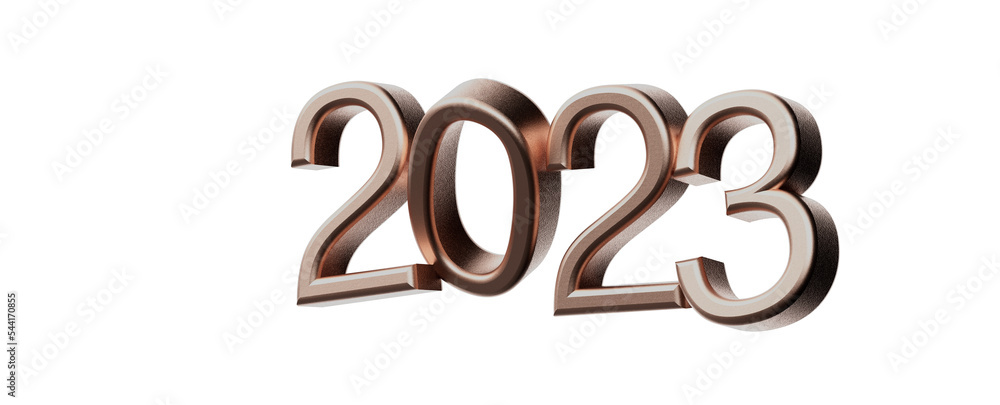 Typography design of 2023 with 3d style Typography design of 2023 with 3d style