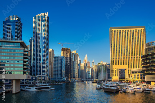 Dubai Marina at sunset