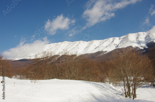 Abruzzo - Majella National Park - San Leonardo Pass - Winter view with snow