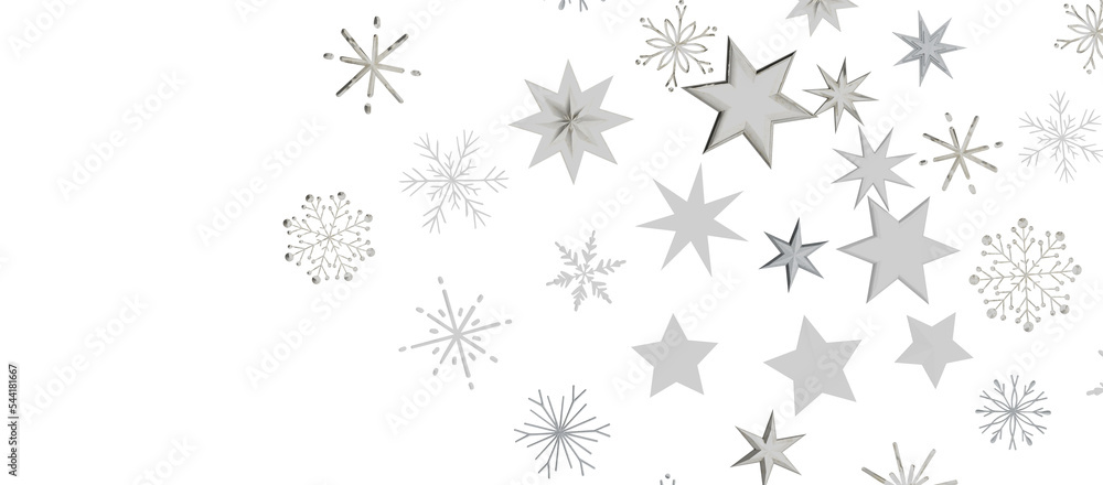 A gray whirlwind of golden snowflakes and stars. New A gray whirlwind of golden snowflakes and stars. New