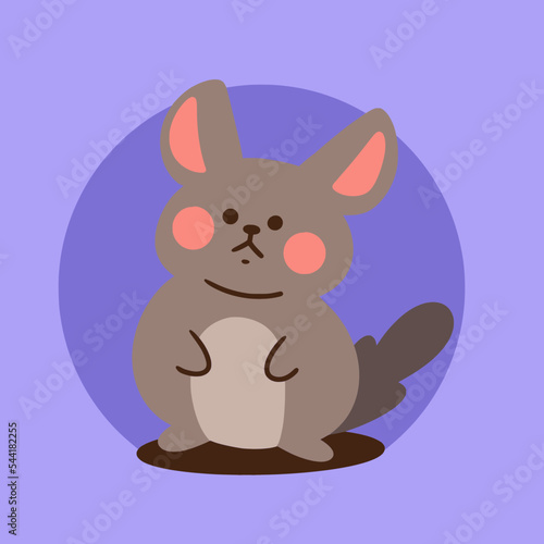 hello sweet chinchilla 2 character doodle vector art asset
