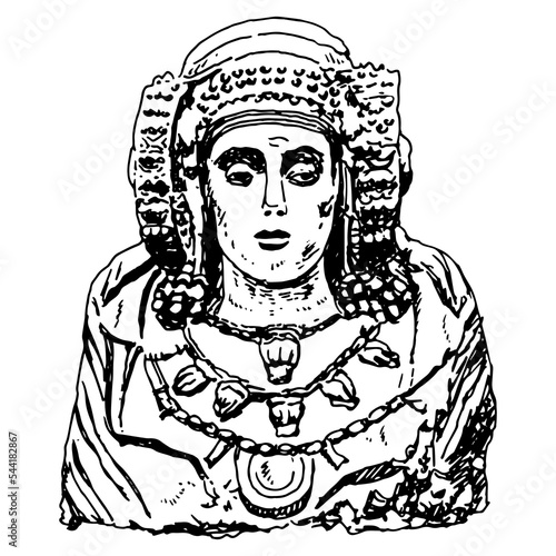 Картината върху платно Lady of Elche